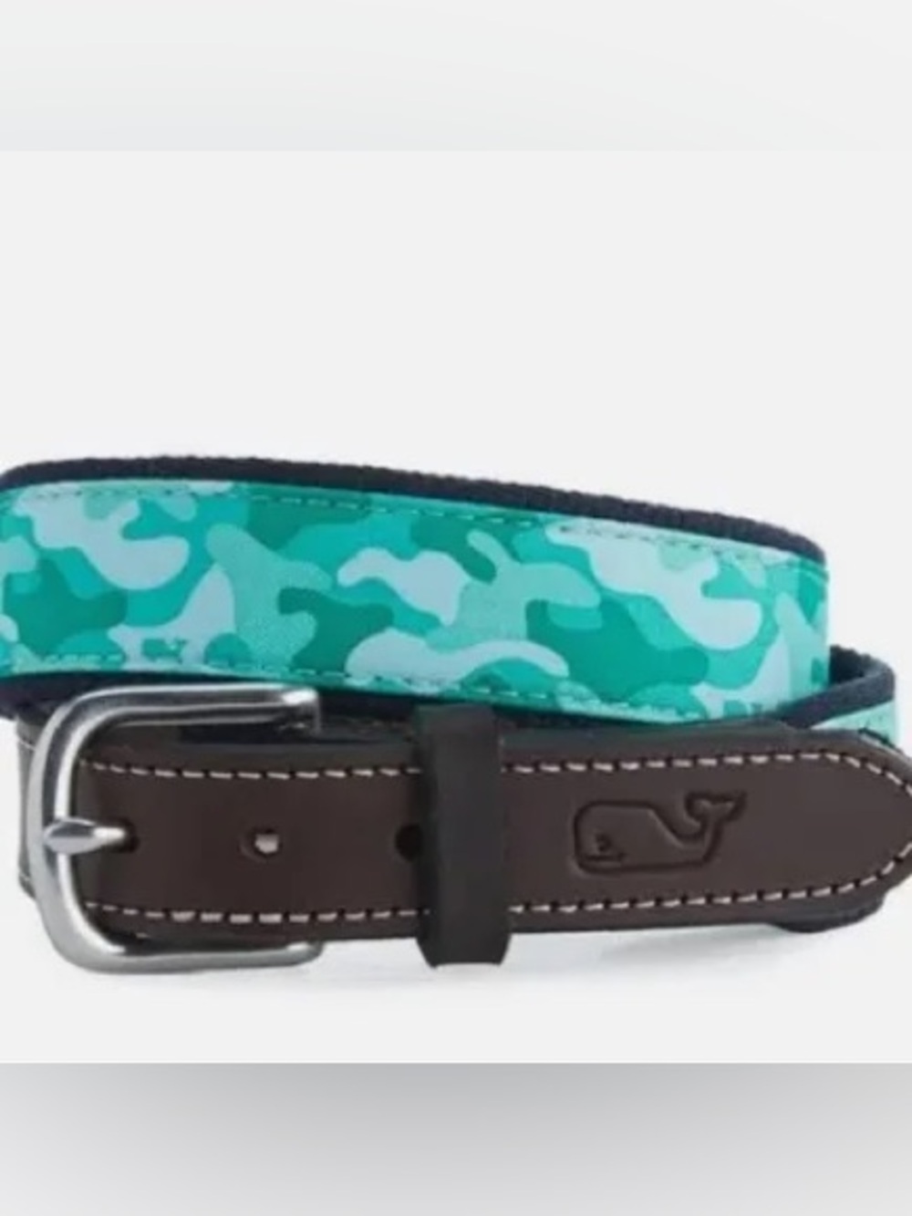 Vineyard Vines Caribbean Green Camouflage  Belt